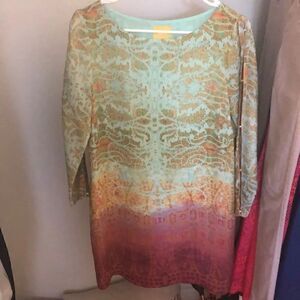 Maeve long sleeve printed patterned dress sz 4